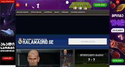 Desktop Screenshot of halamadrid.ge